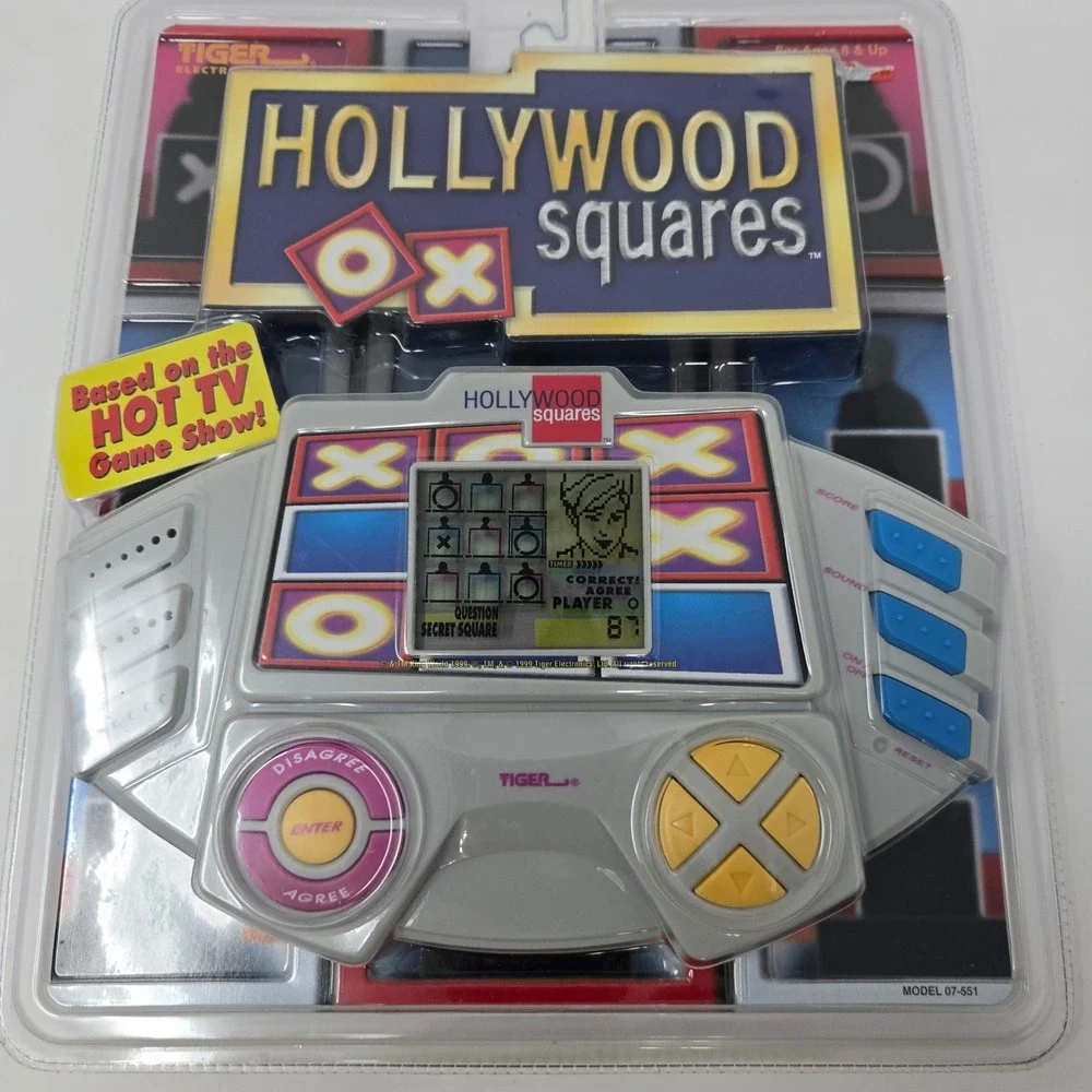 Tiger Electronics Hollywood Squares Handheld Game 1999 Vintage New Sealed 07-551